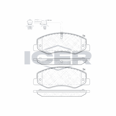 Fren Disk Balata Arka Opel Movano B Midibüs/Otobüs (2014->)  OTOZONE FDA1016-R