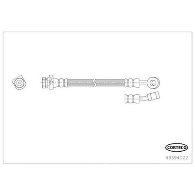 Fren Hortumu Arka Sol Hyundai i30 (FD)(06.2007->)  CAVO C900 999A