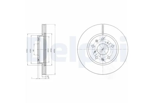 Fren Disk Ayna Ön Sağ ve Sol DELPHI BG4093C