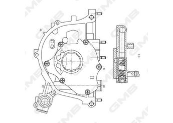Yağ Pompası  GMB GOAS-169A  15100P72A01 15100-P72-A01