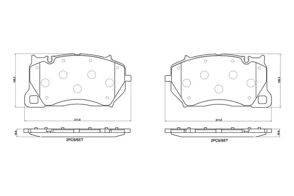 Fren Disk Balata Ön Audi RS 6 Avant (4A5)(09.2019->)  SWAG 33 11 1249