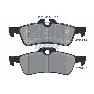 Fren Disk Balata Arka TEXTAR 2404301