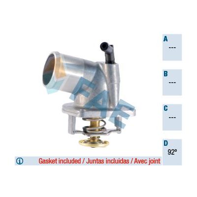 Termostat 92 °C  Chevrolet Nubira / Lacetti Sedan (2005->)  GMB GTMS-084A