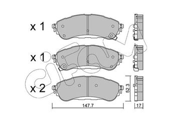 Fren Disk Balata Arka CIFAM 822-1344-0  JB3C2M007AB JB3Z2200D 2230083