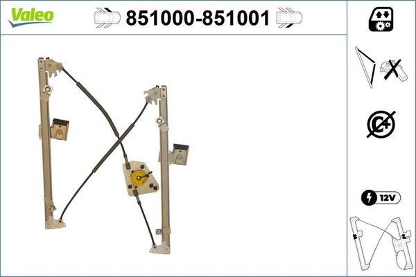 Cam Krikosu Ön Sol Hyundai Santa Fe (CM)(2006->)  VALEO 851000