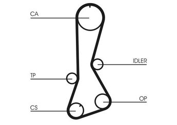 Triger Kayışı  CONTINENTAL CT694  1356819095 1356811071 1356811070 1356811010 1356811020 1356819165