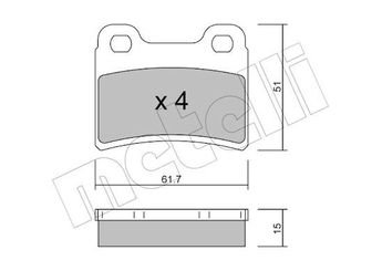 Fren Disk Balata Arka BRAMAX 712-6360  91AB2M008BD 1095598 547698451 6500959 7114005 91AB2M008BC K20H3323Z 0K20H-33-23Z K2Y233671 0K2Y2-33-671