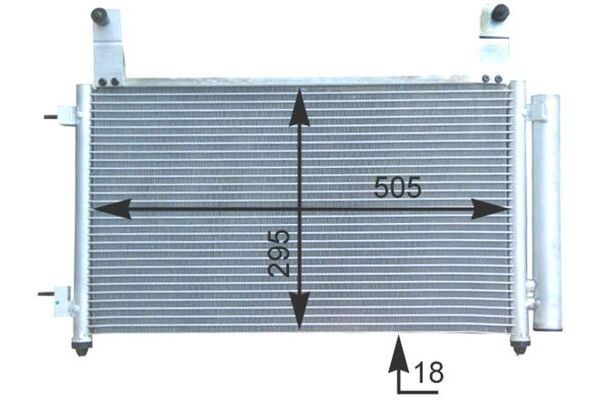 Klima Radyatörü  Chevrolet Matiz (2005->)  MAHLE AC 435 000S