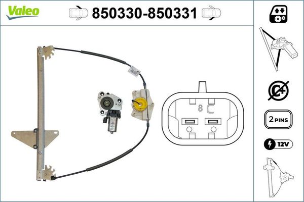 Cam Krikosu Ön Sol VALEO 850330