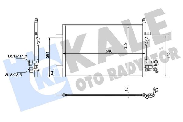 Klima Radyatörü  KALE 382675