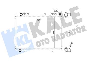 Su Radyatörü  KALE 352400  253101C100 253101C106 1330K1 1330.K1 1330W4 1330.W4 1330S0 133343 1333.43 133388