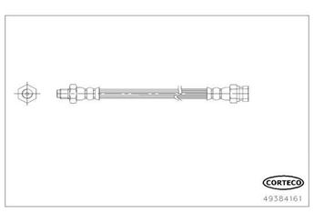 Fren Hortumu Arka Sağ veya Sol CAVO C901 266A  4650A083 MN116361 1606296880 1608195780 4650B627