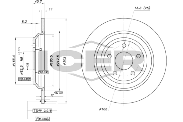 Fren Disk Ayna Arka Sağ ve Sol BRAXIS AE1012