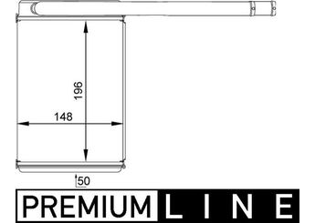 Kalorifer Radyatörü  MAHLE AH 165 000P  2S6H18B539AB 1206926