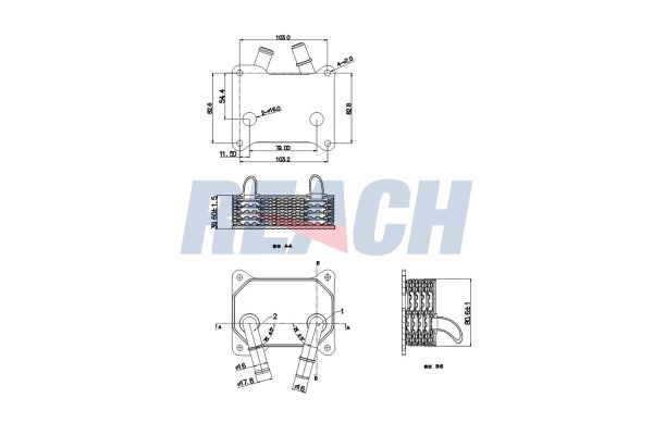 Motor Yağ Soğutucu  Ford Focus 3/4/5 Kapı (CAP)(08.2004->)  BSG 30-506-026