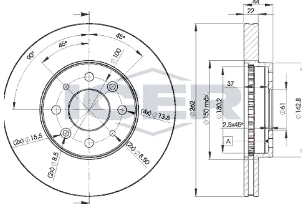 Fren Disk Ayna Ön Sağ ve Sol SWAPP 43233