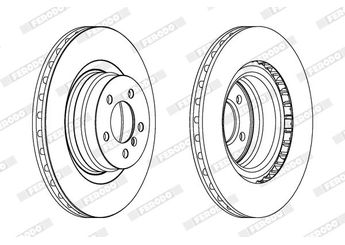 Fren Disk Ayna Ön Sağ ve Sol FERODO DDF1435  SDB500193 LR031843 SDB500192 LRO31843 SDB500140