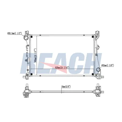 Su Radyatörü  MASERATI ORJINAL 670107326
