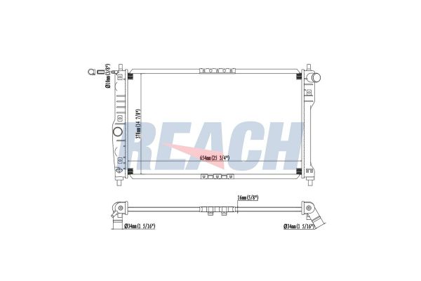 Su Radyatörü  Daewoo Nubira Limousine (1997->)  VALEO 734767