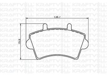 Fren Disk Balata Ön KRAFTVOLL 07010016  4402993 7701206727 7701207339 4106000QAD 41060-00QAD 77012-07339 1605980 93173180 9110993 9112585 4404585 44 04 585 8671016186 86 71 016 186 77 01 206 727 77 01 207 339