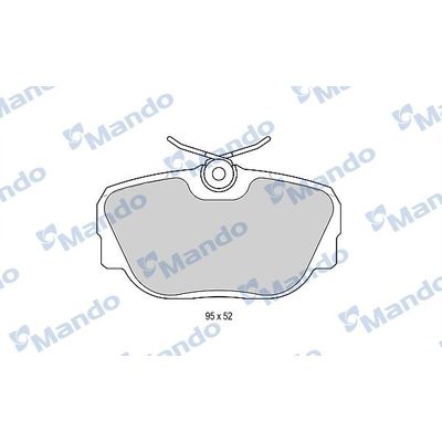 Fren Disk Balata Ön BMW 3 Serisi Sedan/Coupe (E30)(1982->)  MANDO MBF015403