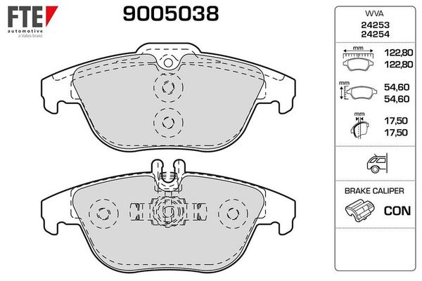 Fren Disk Balata Arka FTE 9005038