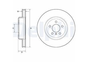 Fren Disk Ayna Ön Sağ ve Sol DELPHI BG9154C  34116775277 3411 6775 277