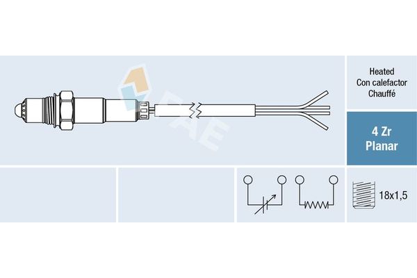 Oksijen (Lambda) Sensörü  Mitsubishi Galant 4 Kapi (EA0)(1997->)  BLUE PRINT ADT370147