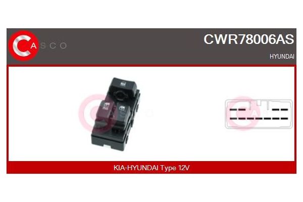 Cam Açma Düğmesi Ön Sol MCAR AN-1810
