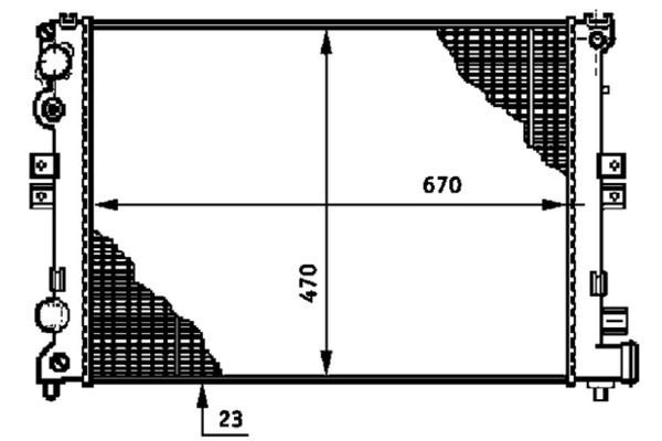 Su Radyatörü  Fiat Ulysse (121)(06.1994->)  MAHLE CR 592 000P