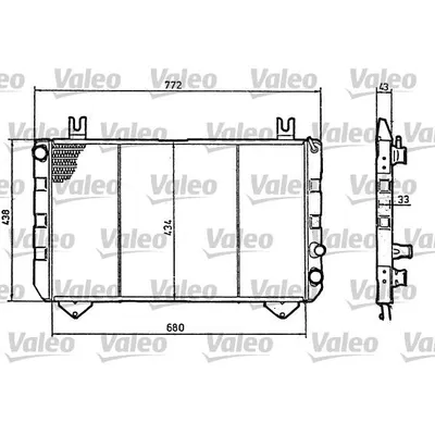 Su Radyatörü  VALEO 819320