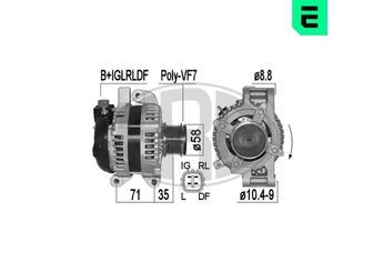 Alternatör  ERA 209517A  2706026060 27060-26060 2706026081 27060-26081