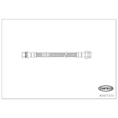 Fren Hortumu Arka Sağ veya Sol Citroen Grand C4 Picasso/Spacetourer (08.2013->)  BSG 70-730-034