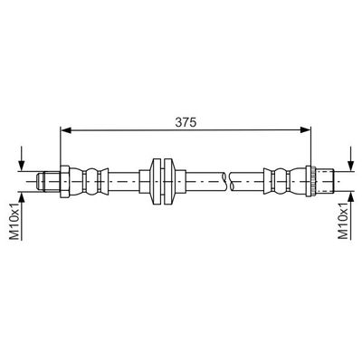 Fren Hortumu Ön Sağ veya Sol BOSCH 1 987 481 695