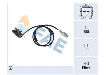 Abs Sensörü Arka Sağ veya Sol FAE 78405  4545F6 4545.F6 9661974980 4545C3 4545.C3 4545 F6 96.619.749.80 96 619 749 80
