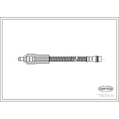 Fren Hortumu Arka Sağ veya Sol Renault Clio II (B/CB0)(06.1998->)  CAVO C901 182A