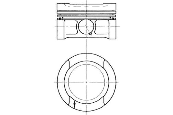 Piston (81.01MM-STD)  KOLBENSCHMIDT 94503700