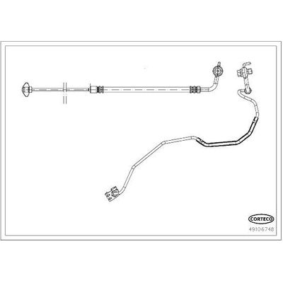 Fren Hortumu Arka Sağ Opel Astra L Sports Tourer (2022->)  PSA ORJINAL 9811592780