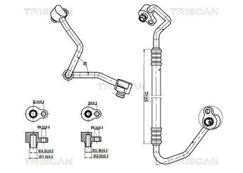 Klima Hortumu  KRAFTVOLL 19013176  BV6119D567AC BV6119N601BC 1703516 1705044 1716812 BV6119N-601BC