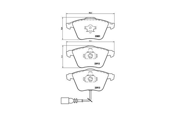 Fren Disk Balata Ön Audi A3 (8P1)(05.2003->)  MAGNETI MARELLI 363700485079