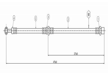 Fren Hortumu Ön Sağ veya Sol CAVO C800 279A  X2101GA030 25531GA300 25531GA310
