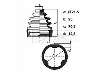 Aks Körüğü Ön İç Sağ veya Sol SWAG 33 10 6094  495931F200SK2 495931F200 49593-1F200 49593-1F200 SK2 495951F200 49595-1F200 495951F200SK2 49595-1F200 SK2 495951G500 49595-1G500 495951G500SK2 49595-1G500 SK2