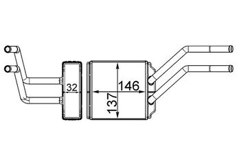 Kalorifer Radyatörü  MAHLE AH 226 000S  VP6C1H18476A1B 4041957 YC1H18476CA