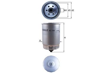 Yakıt Filtresi  MAHLE KC 104  31261191 8624522 8683212