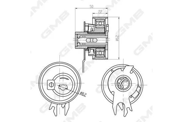 Triger Gergi Rulmanı  Volkswagen Golf III Variant (1H5)(08.1993->1999)  GMB GTB0450
