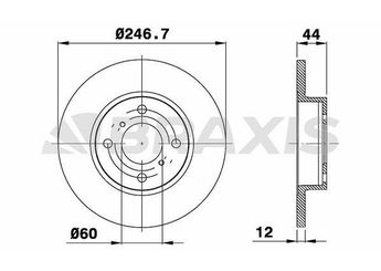 Fren Disk Ayna Ön Sağ ve Sol BRAXIS AE0191  4700711 5531183E00 9193872