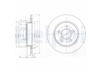 Fren Disk Ayna Arka Sağ ve Sol DELPHI BG3896  1223540 1223543 1253727 1253728 1320347 1373360 1377360 1468946 1501061 1501068 1575733 1748745 3M512A315A1E 3M512A315AB 3M512A315AC 3M512A315AD 3M512A315AE 3M512A315CA 7M512A315FA 9M512A315BA