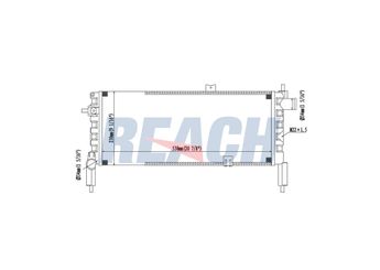 Su Radyatörü  RADISEN RR 63287  1300016 1302016 90298318 90009097