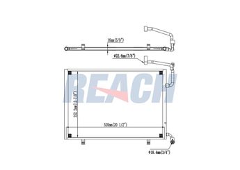 Klima Radyatörü  ORİS CFR013016  C1B119710BC 1806682 1756411 1763694 1822534 C1B119710BA C1B119710BB