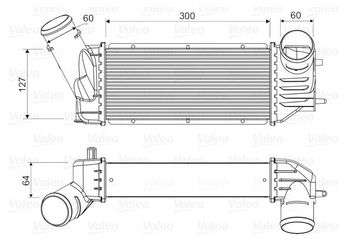 Turbo Radyatörü  VALEO 818648  384F6 0384-F6 9636635380 E256085